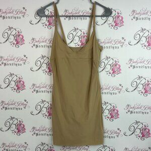 Flexees shapewear dress tank style straps adjustable bustier Beige Shapewear
